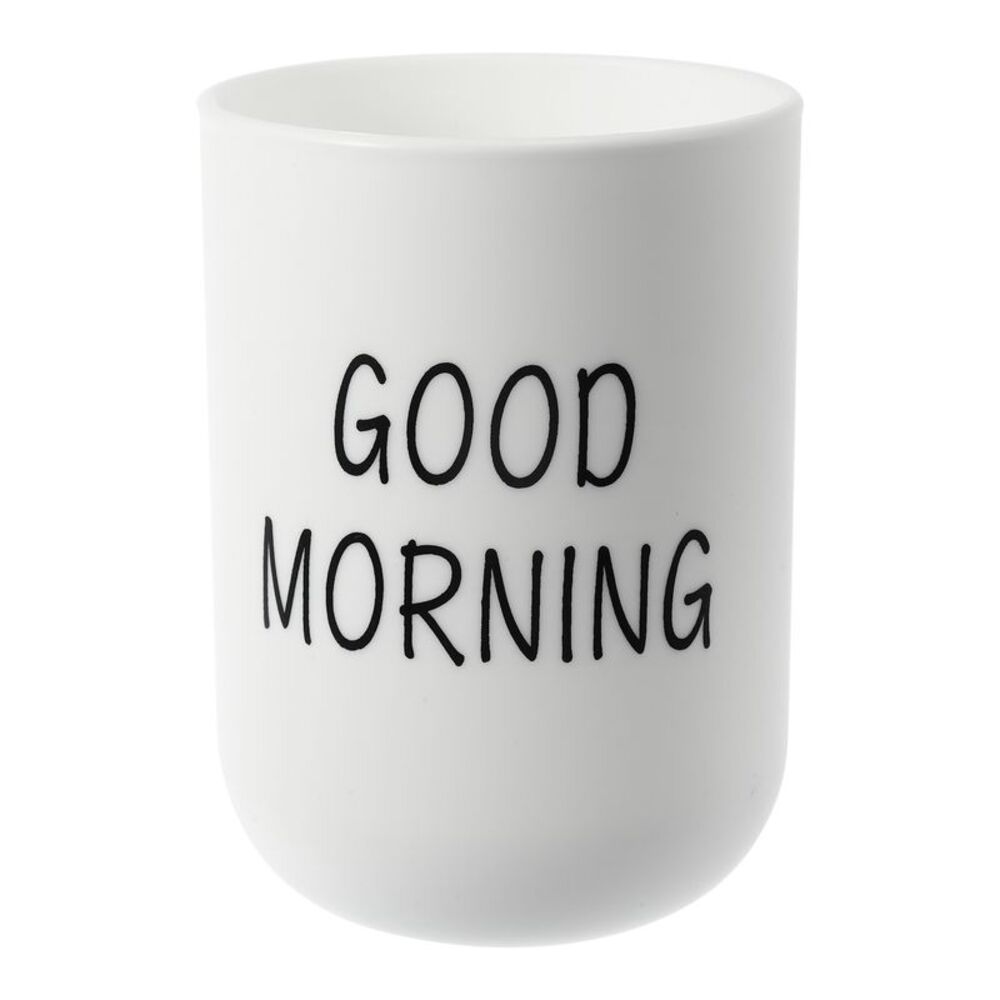 Plastic Toothbrush Cups for Bathroom Kitchen White 3.94''x2.83''